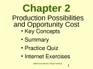 Lecture Microeconomics - Chapter 2: Production Possibilities and Opportunity Cost