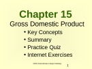 Lecture Microeconomics - Chapter 15: Gross Domestic Product