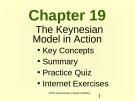 Lecture Microeconomics - Chapter 19: The Keynesian Model in Action