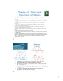 Lecture General Chemistry 1 - Chapter 6: Electronic Structure of Atoms