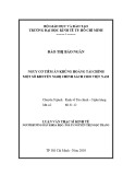 Luận văn Thạc sĩ Kinh tế: Nguy cơ tiềm ẩn khủng hoảng tài chính một số khuyến nghị chính sách cho Việt Nam