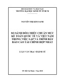 Luận văn Thạc sĩ Kinh tế: Báo cáo tài chính hợp nhất – vấn đề lý luận và thực tiễn