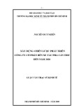 Luận văn Thạc sĩ Kinh tế: Xây dựng chiến lược phát triển Công ty Cổ Phần bến xe Tàu Phà Cần Thơ đến năm 2020