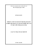 Luận văn Thạc sĩ Luật kinh tế: Trình tự, thủ tục đăng ký thành lập doanh nghiệp theo pháp luật doanh nghiệp Việt Nam từ thực tiễn tỉnh Quảng Ninh