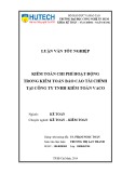 Khoá luận tốt nghiệp: Kiểm toán chi phí hoạt động trong kiểm toán báo cáo tài chính tại Công ty TNHH Kiểm toán Việt Nam VACO