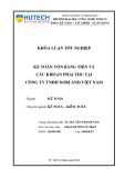 Khoá luận tốt nghiệp: Kế toán vốn bằng tiền và các khoản phải thu tại Công ty TNHH Nobland Việt Nam