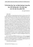 Triển khai dạy học tự định hướng trong đào tạo, bồi dưỡng giáo viên đáp ứng yêu cầu dạy học phân hóa