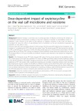 Dose-dependent impact of oxytetracycline on the veal calf microbiome and resistome
