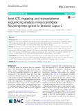 Joint QTL mapping and transcriptome sequencing analysis reveal candidate flowering time genes in Brassica napus L