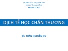 Bài giảng Dịch tễ học chấn thương - BS. Trần Nguyễn Du