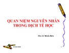 Bài giảng Quan niệm nguyên nhân trong dịch tễ học - Ths Lê Minh Hữu