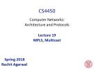 Lecture Computer Networks: Architecture and Protocols - Lesson 19