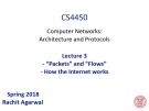 Lecture Computer Networks: Architecture and Protocols - Lesson 3