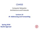 Lecture Computer Networks: Architecture and Protocols - Lesson 14
