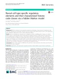 Reveal cell type-specific regulatory elements and their characterized histone code classes via a hidden Markov model