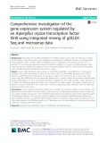 Comprehensive investigation of the gene expression system regulated by an Aspergillus oryzae transcription factor XlnR using integrated mining of gSELEXSeq and microarray data