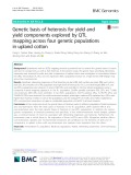 Genetic basis of heterosis for yield and yield components explored by QTL mapping across four genetic populations in upland cotton