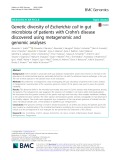 Genetic diversity of Escherichia coli in gut microbiota of patients with Crohn’s disease discovered using metagenomic and genomic analyses