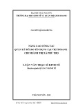 Luận văn Thạc sĩ Kinh tế: Nâng cao công tác quản lý rủi ro tín dụng tại Vietinbank - Chi nhánh thị xã Phú Thọ