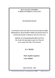 Master thesis English linguistics: An investigation into the usage of English teacher professional development through lesson study in lower secondary schools in Thai Nguyen city