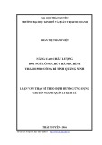 Luận văn Thạc sĩ Quản lý kinh tế: Nâng cao chất lượng đội ngũ công chức hành chính thành phố Uông Bí, tỉnh Quảng Ninh