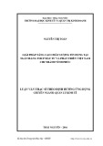 Luận văn Thạc sĩ Quản lý kinh tế: Giải pháp nâng cao chất lượng tín dụng tại Ngân hàng TMCP Đầu tư và Phát triển Việt Nam - Chi nhánh Vĩnh Phúc