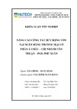 Khoá luận tốt nghiệp: Nâng cao công tác huy động vốn tại Ngân hàng thương mại cổ phần Á Châu – chi nhánh Tân Thuận – PGD. Phú Xuân