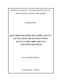 Luận văn Thạc sĩ Kinh tế: Quản trị rủi ro trong hoạt động cho vay tại Ngân hàng thương mại cổ phần Đầu tư và Phát triển Việt Nam – chi nhánh Ninh Thuận