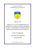 Luận văn Thạc sĩ: Nghiên cứu các yếu tố ảnh hưởng đến chất lượng dịch vụ kỹ thuật tại Trung tâm Dịch vụ Kỹ thuật – Chi nhánh Công ty Nhiên Liệu Hàng Không Việt Nam (SKYPEC) khu vực Miền Nam