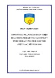Luận văn Thạc sĩ: Một số giải pháp nhằm hoàn thiện hoạt động marketing tại Công ty TNHH Midea Consumer Electric (Việt Nam) đến năm 2020