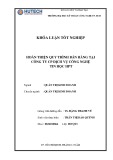 Khoá luận tốt nghiệp: Hoàn thiện quy trình bán hàng tại Công ty CP Dịch vụ công nghệ tin học HPT