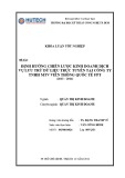 Luận văn Thạc sĩ: Định hướng chiến lược kinh doanh dịch vụ lưu trữ dữ liệu trực tuyến tại Công ty TNHH MTV Viễn Thông Quốc Tế FPT (2013 – 2014)