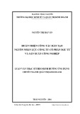 Luận văn Thạc sĩ Quản trị kinh doanh: Hoàn thiện công tác đào tạo nguồn nhân lực Công ty Cổ phần Đầu tư và sản xuất Công Nghiệp