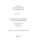 Luận văn Thạc sĩ Quản trị kinh doanh: Nâng cao chất lượng đào tạo, bồi dưỡng công chức tại cơ quan Bộ Tài chính