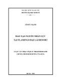 Luận văn Thạc sĩ Quản trị kinh doanh: Đào tạo nguồn nhân lực tại Flamingo Đại Lải Resort