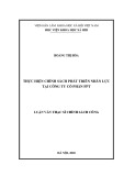 Luận văn Thạc sĩ Chính sách công: Thực hiện chính sách phát triển nhân lực tại Công ty cổ phần FPT