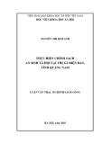 Luận văn Thạc sĩ Chính sách công: Thực hiện chính sách an sinh xã hội tại thị xã Điện Bàn, tỉnh Quảng Nam