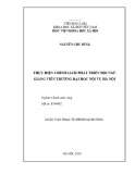 Luận văn Thạc sĩ Chính sách công: Thực hiện chính sách phát triển đội ngũ giảng viên Trường Đại học Nội vụ Hà Nội