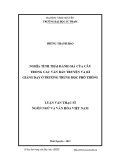 Luận văn Thạc sĩ Ngôn ngữ và Văn hóa Việt Nam: Nghĩa tình thái đánh giá của câu trong các văn bản truyện và kí giảng dạy ở trường trung học phổ thông