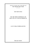 Luận văn Thạc sĩ Chính sách công: Thực hiện chính sách bình đẳng giới trong công tác cán bộ tại tỉnh Đắk Lắk