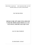 Luận văn Thạc sĩ Kinh tế: Mối quan hệ giữa khả năng sinh lời và rủi ro trong hoạt động của các ngân hàng thương mại Việt Nam