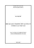 Luận văn Thạc sĩ Tài chính ngân hàng: Hiệu quả quản trị dòng tiền tại Công ty cổ phần Clay Việt Nam