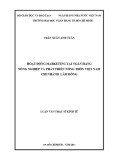 Luận văn Thạc sĩ Kinh tế: Hoạt động marketing tại Ngân hàng Nông nghiệp và Phát triển Nông thôn Việt Nam - Chi nhánh Lâm Đồn