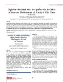 Nghiên cứu hình thái hạt phấn của họ Nhài (Oleaceae Hoffmanns. & Link) ở Việt Nam