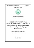 Luận án Tiến sĩ Dược học: Nghiên cứu thực vật, thành phần hóa học và một số tác dụng sinh học của loài Phong quỳ sa pa (Anemone chapaensis Gagnep., Ranunculaceae)’