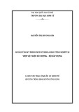 Luận văn Thạc sĩ Quản lý kinh tế: Quản lý hoạt động dịch vụ khoa học công nghệ tại Viện Vật liệu xây dựng