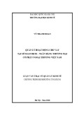 Luận văn Thạc sĩ Quản lý kinh tế: Quản lý hoạt động cho vay tại Sở Giao dịch Ngân hàng Thương mại cổ phần ngoại thương Việt Nam