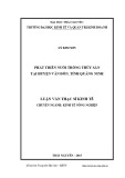 Luận văn Thạc sĩ Kinh tế: Phát triển nuôi trồng thủy sản tại huyện Vân Đồn, tỉnh Quảng Ninh