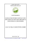 Luận văn Thạc sĩ Kinh tế nông nghiệp: Đánh giá việc huy động nguồn lực cộng đồng trong xây dựng nông thôn mới tại huyện Nho Quan, tỉnh Ninh Bình