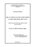 Luận văn Thạc sĩ Quản lý kinh tế: Nhu cầu tham vấn tâm lý học đường của học sinh Trung học cơ sở